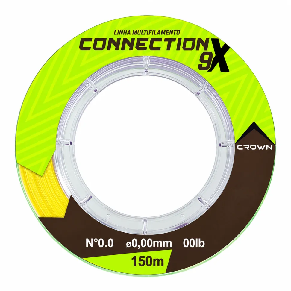 Linha Multifilamento Crown Connection 9X Yellow 150m - #2