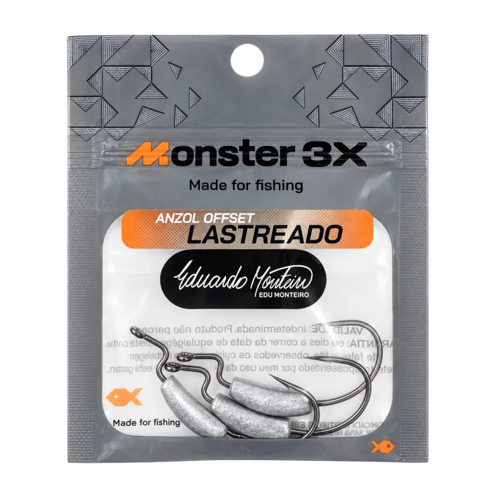 Anzol Monster 3X Offset Lastreado M3X PRO - #1