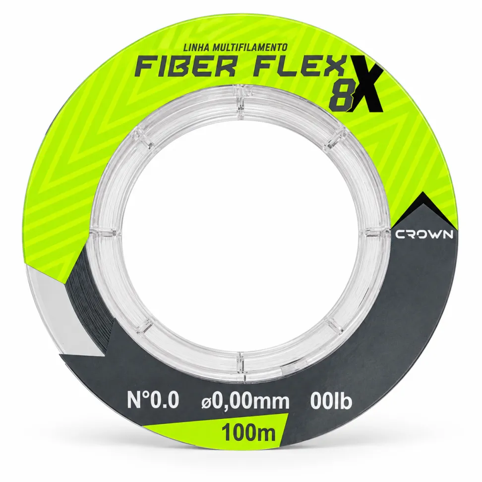 Linha Multifilamento Crown Fiber Flex 8X Grey 100m - #3