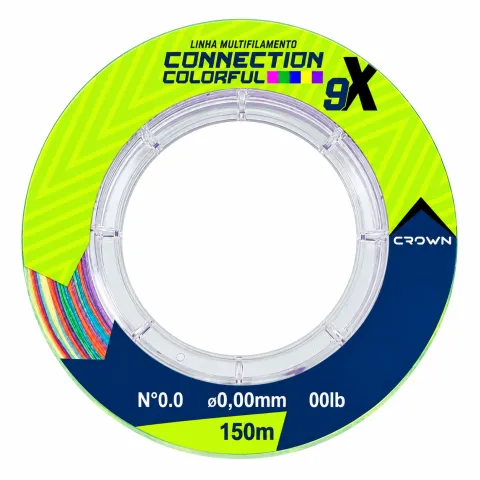 Linha Multifilamento Crown Connection 9X Colorfull 150m