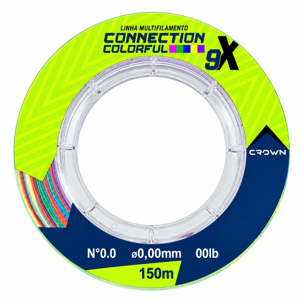 Linha Multifilamento Crown Connection 9X Colorfull 150m - #2