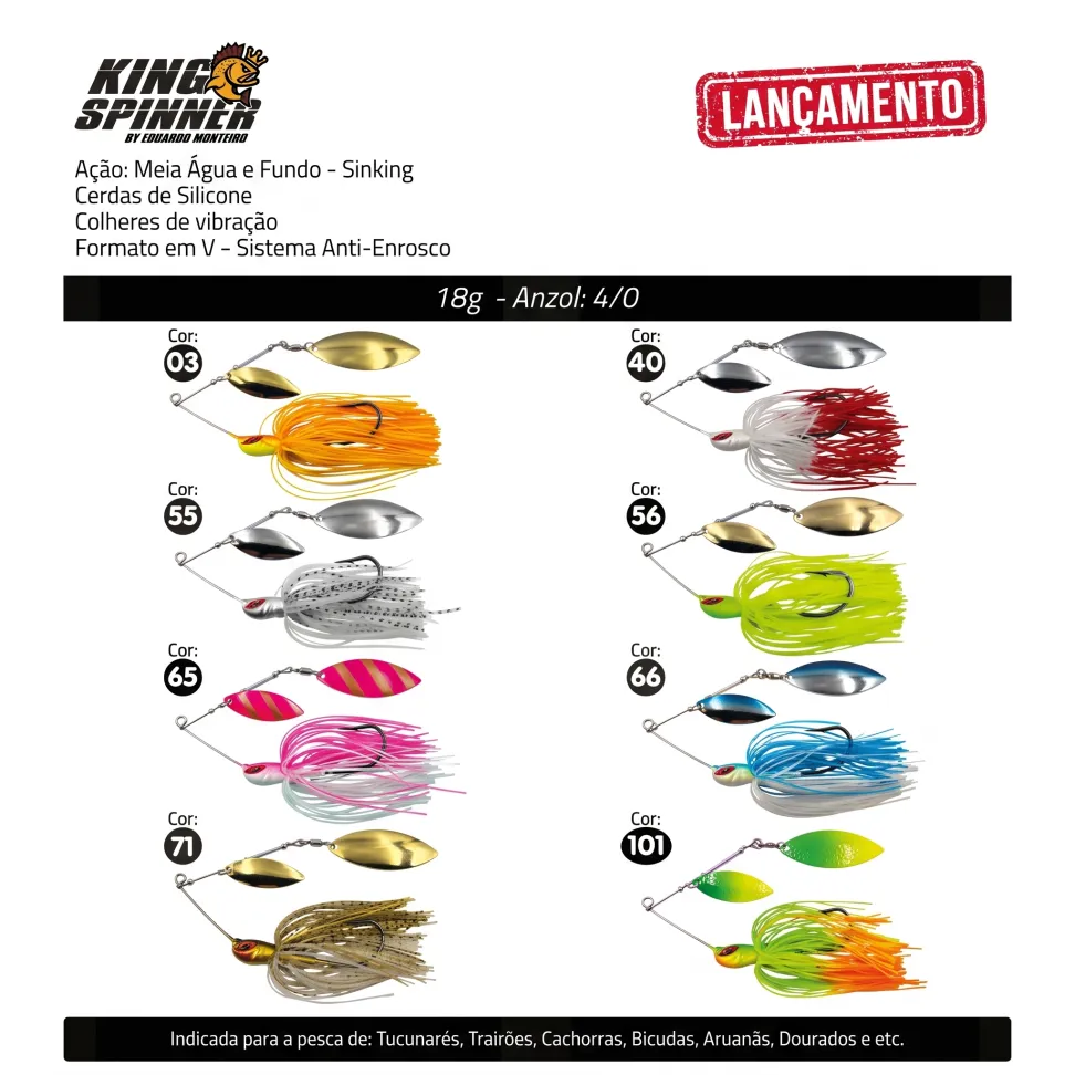 Isca Artificial Yara King Spinner - #1