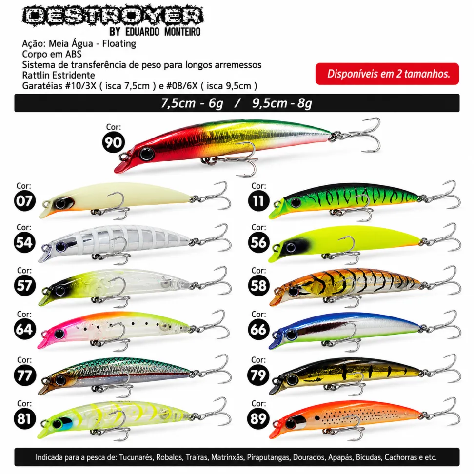 Isca Artificial Yara Destroyer 9,5 cm - #1