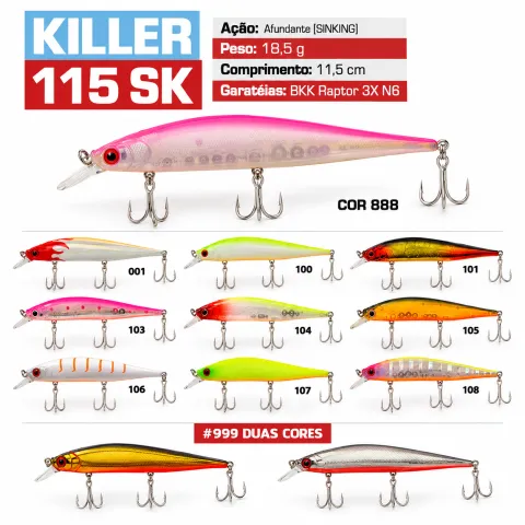 Isca Artificial Nitro Fishing Killer 115 SK