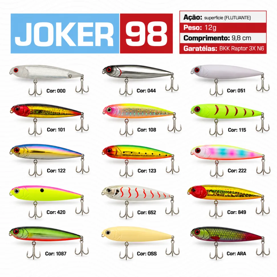 Isca Artificial Nitro Fishing Joker 98 - #1