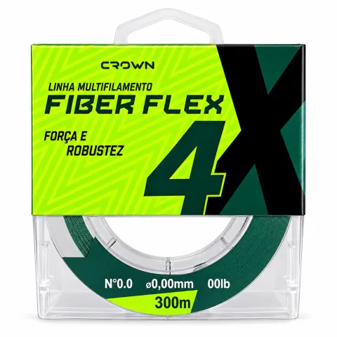 Linha Multifilamento Crown Fiber Flex 4X 300m