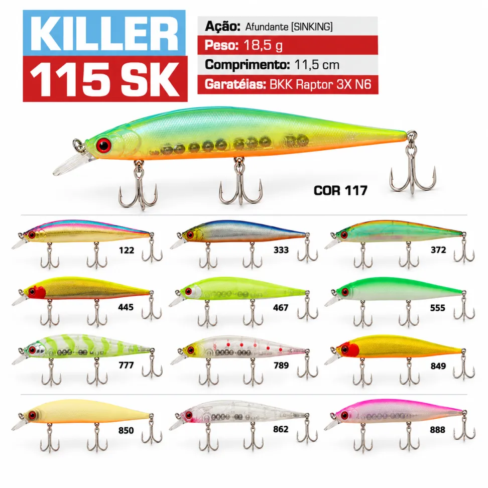 Isca Artificial Nitro Fishing Killer 115 SK - #3