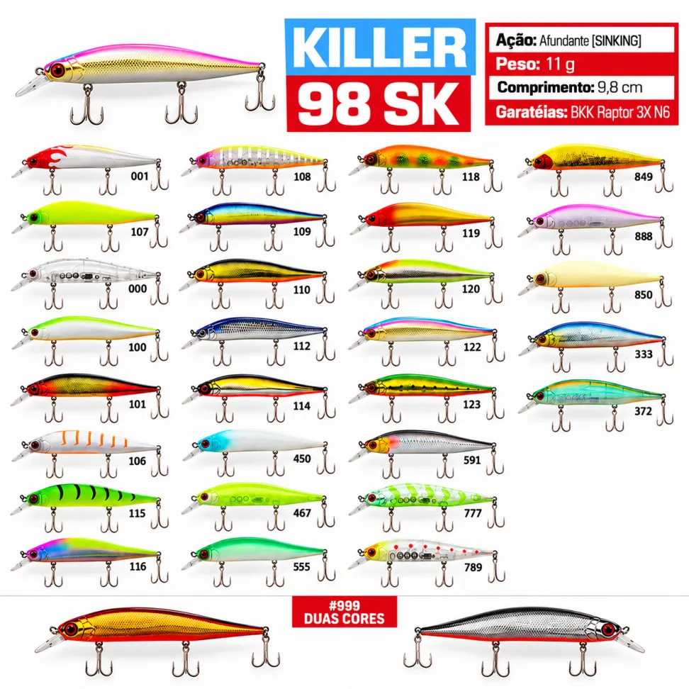 Isca Artificial Nitro Fishing Killer 98 SK - #1