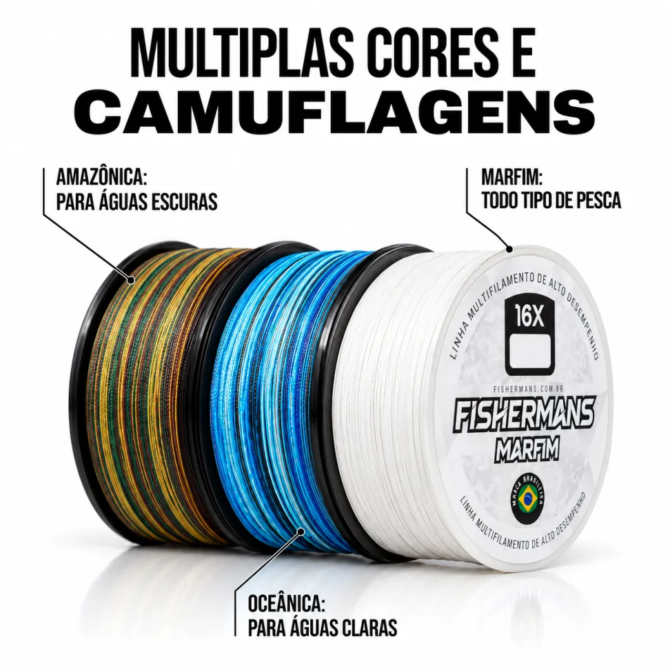 Linha Multifilamento Fishermans Marfim 16X 150m - #3