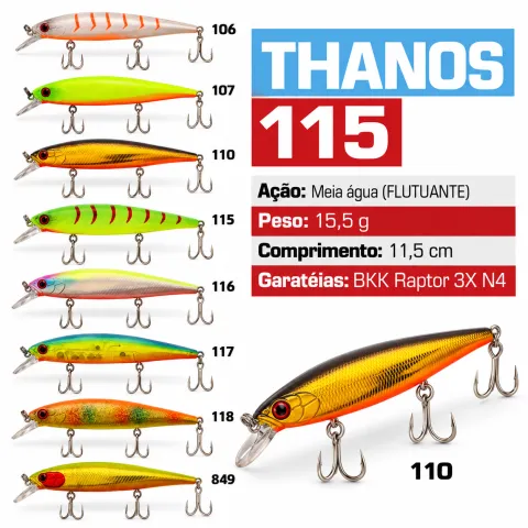 Isca Artificial Nitro Fishing Thanos 115 SK