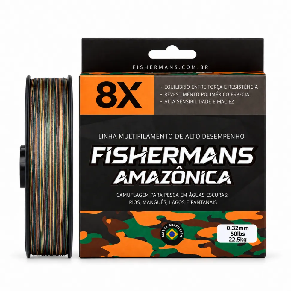 Linha Multifilamento Fishermans Amazônica 8X 150m - #8