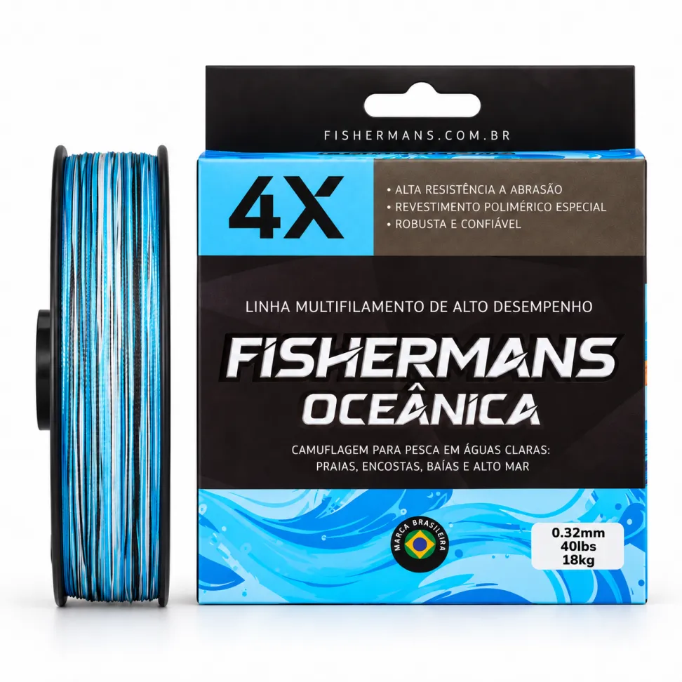 Linha Multifilamento Fishermans Oceânica 4X 150m - #6