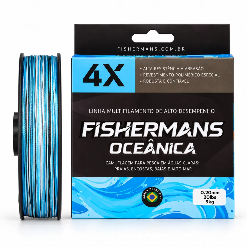 Linha Multifilamento Fishermans Oceânica 4X 150m - #4