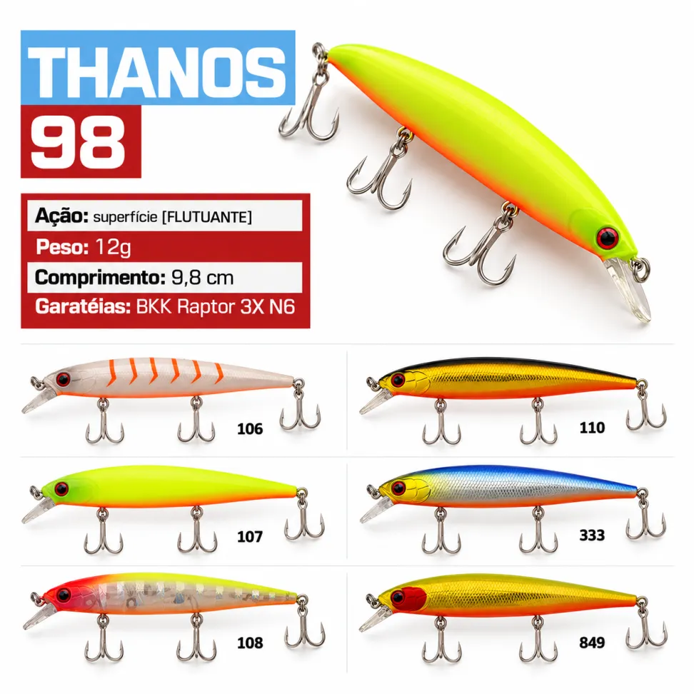Isca Artificial Nitro Fishing Thanos 98 FL - #1