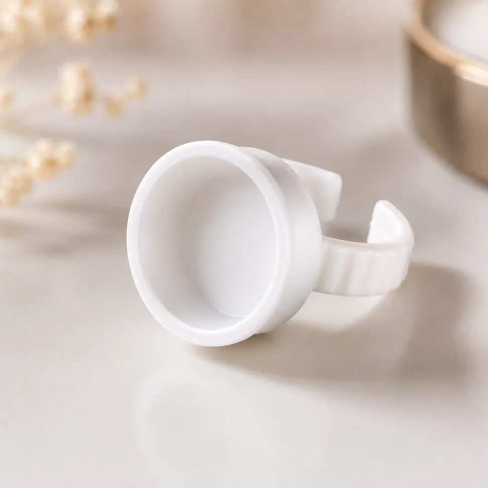 Anel Batoque Descartável Branco 1,2mm Pct. 50 Und - #1