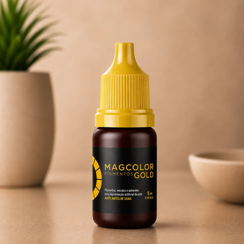 Pigmento Mag Color Gold Castanho Escuro 5ml - #1