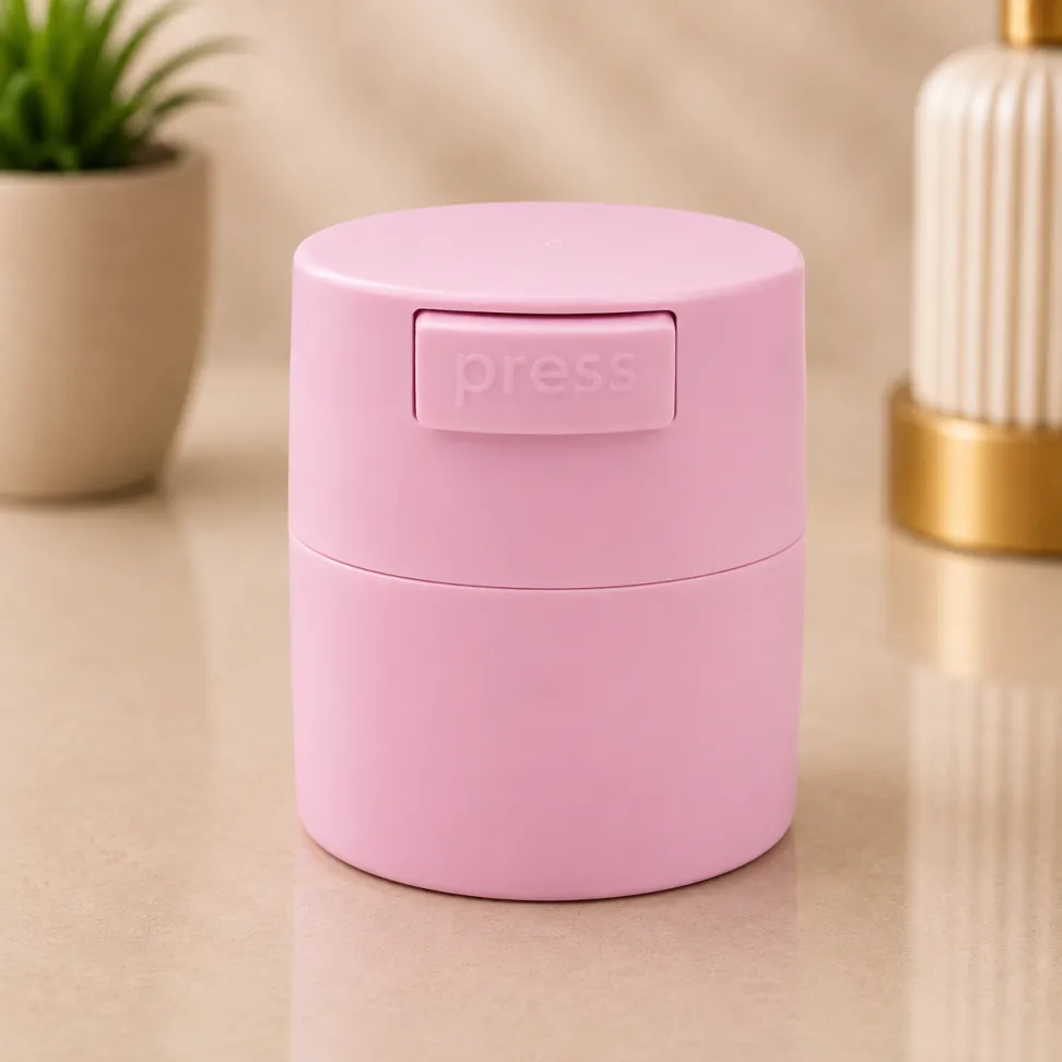 Pote Hermético Armazenador de Cola para Cílios Rosa - #1