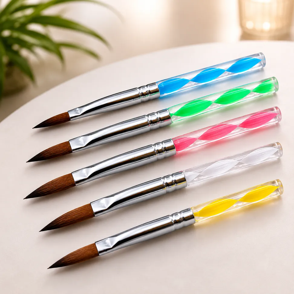 Kit Pincéis para Unha de Porcelana 5 Unidades - #1