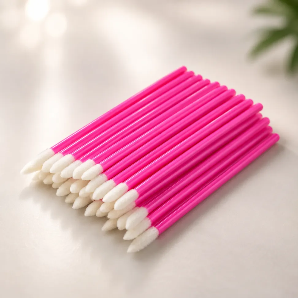 Pincel Aplicador Descartável Batom Gloss Rosa Pct. 50 Unidades - #1