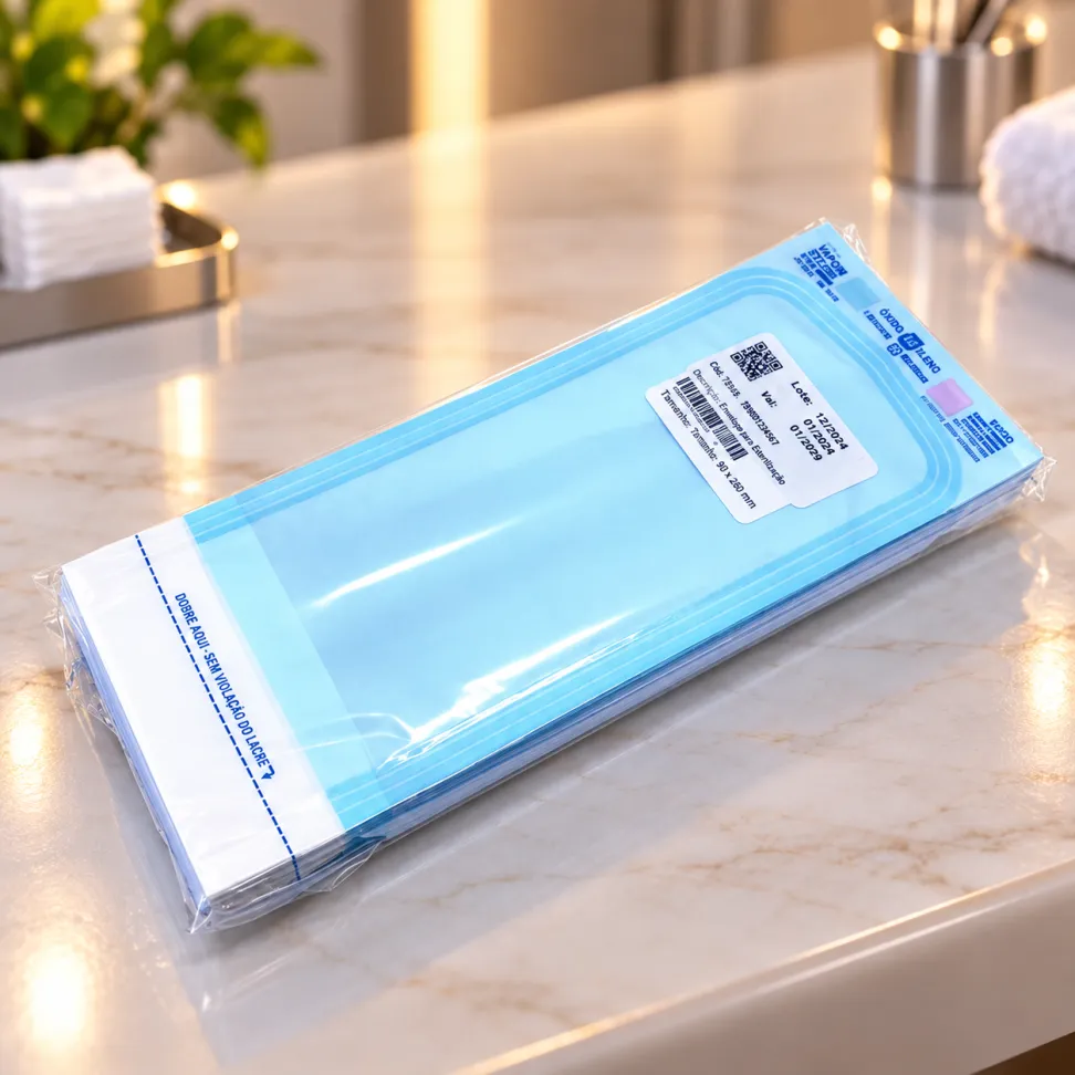 Envelope para Esterilização 9cm x 23cm 20 Unidades - #1