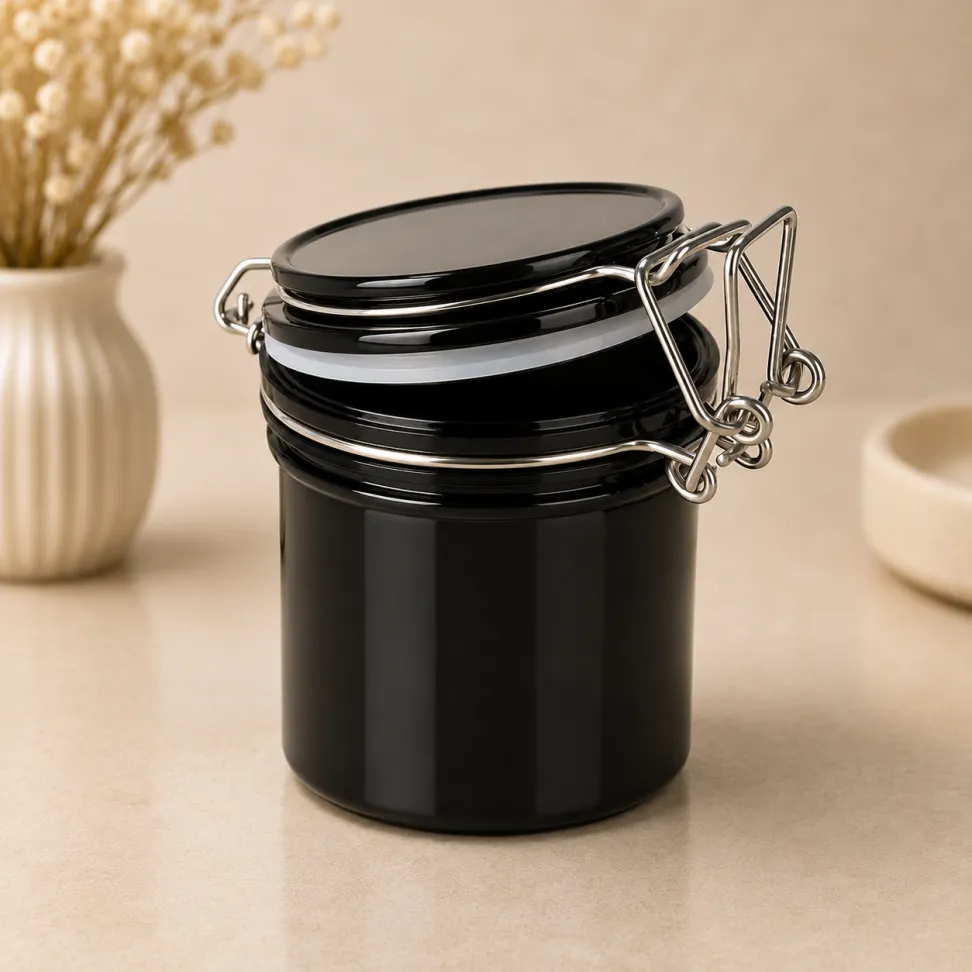 Pote Hermético Armazenador de Cola para Cílios Preto - #1