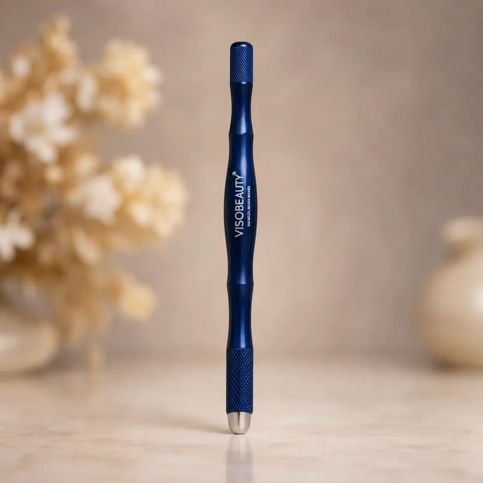 Caneta Tebori Azul Duo Circular e Linear Visobeauty - #1
