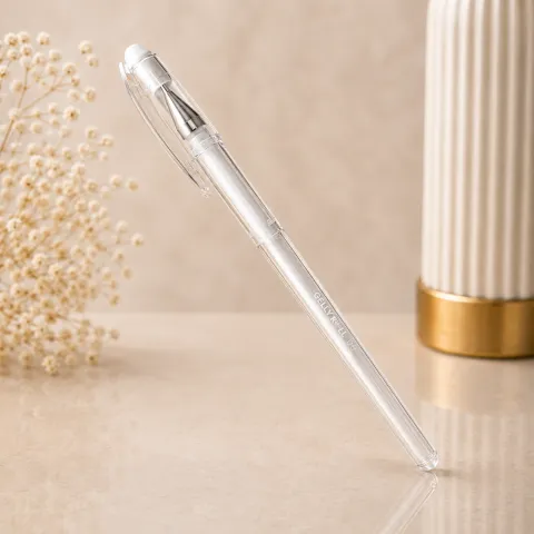 Caneta em Gel Branca Marcação Sobrancelhas