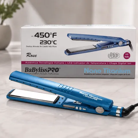Prancha Babyliss Pró Média Nano Titanium 450F