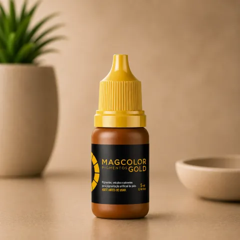 Pigmento Mag Color Gold Castanho Claro 5ml