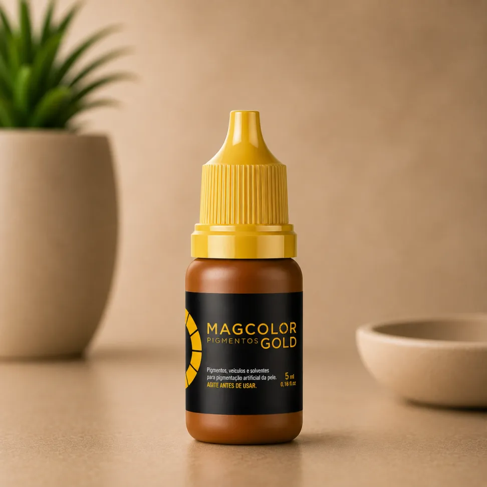 Pigmento Mag Color Gold Castanho Claro 5ml - #1