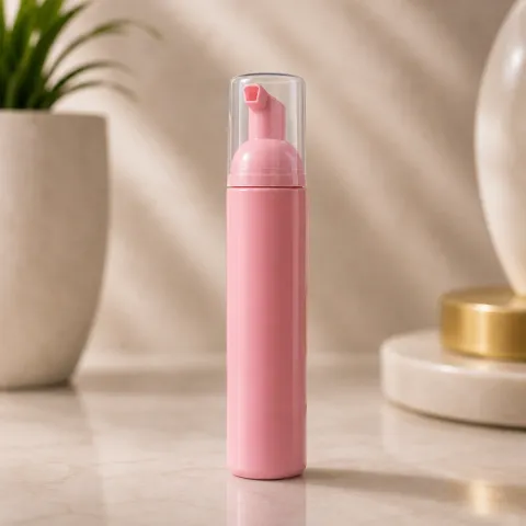 Frasco Pump Espumador Rosa - Extensão de Cílios 100ml