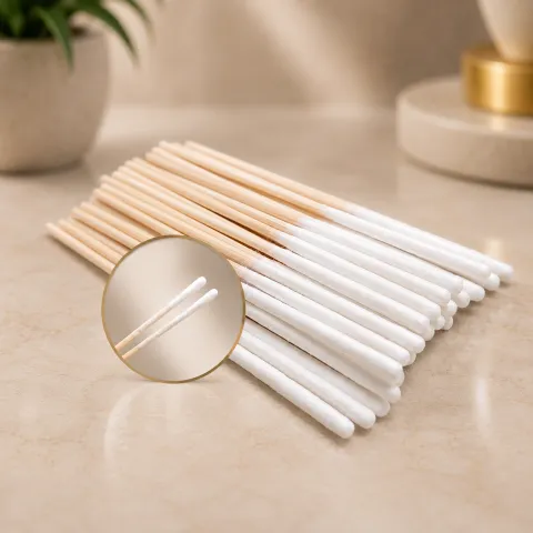 Palito com Algodão para Henna e Micro 30 Unidades