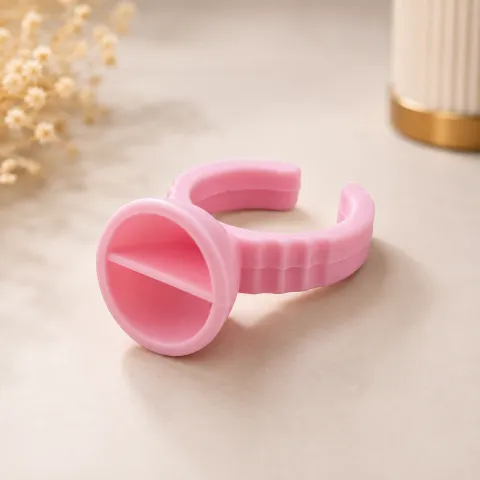 Anel Batoque Raso com Divisão Rosa Descartável Pct. 50 Und