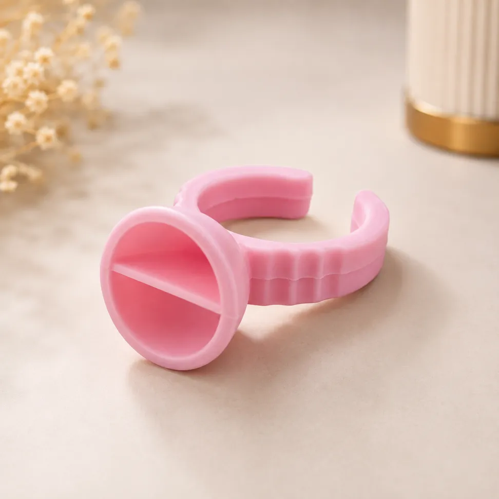 Anel Batoque Raso com Divisão Rosa Descartável Pct. 50 Und - #1