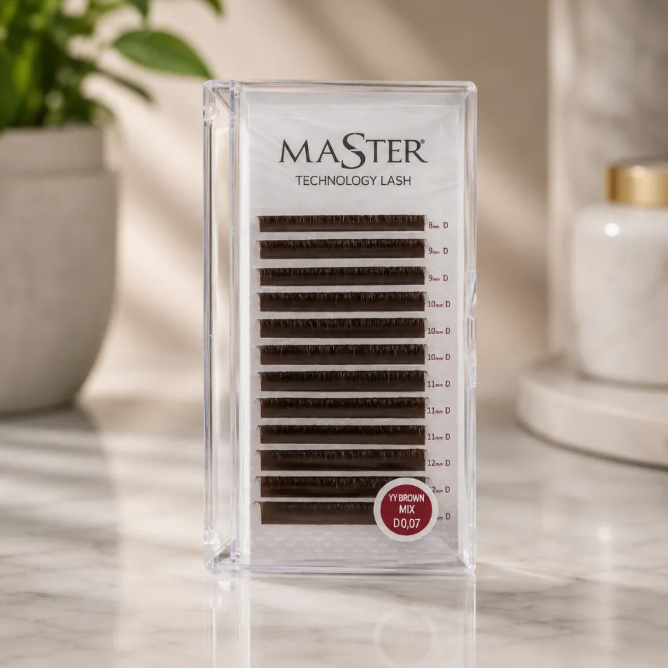 Cílios Master Marrom YY D Mix (8-13mm) Volume Brasileiro - #1