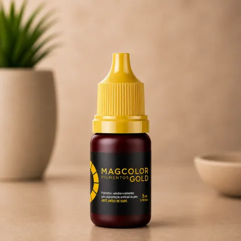 Pigmento Mag Color Gold Castanho Escuro Intenso 5ml