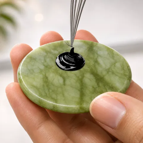 Pedra Jade para Cola Extensão de Cílios