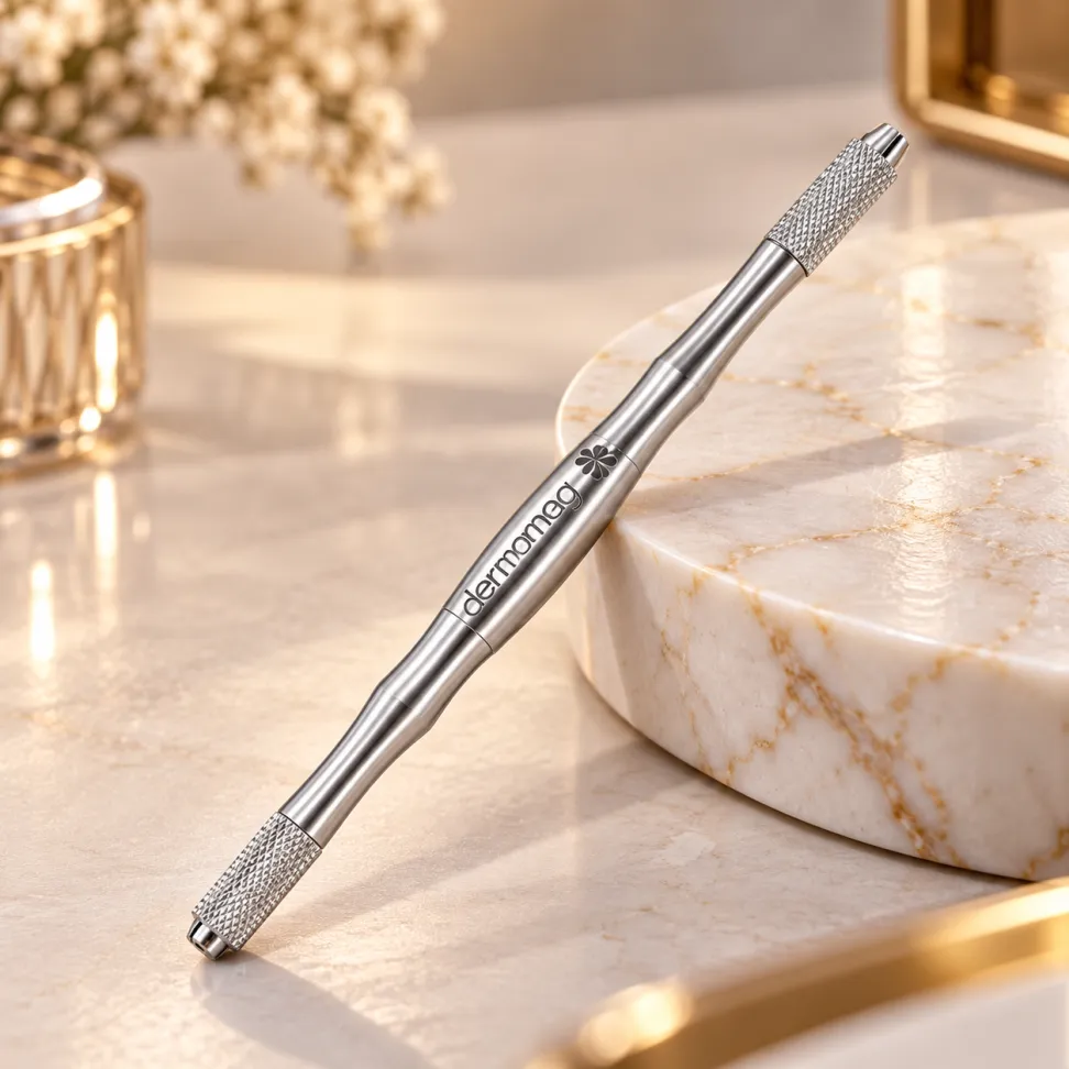 Caneta Tebori Prata Duo Circular e Linear Visobeauty - #1