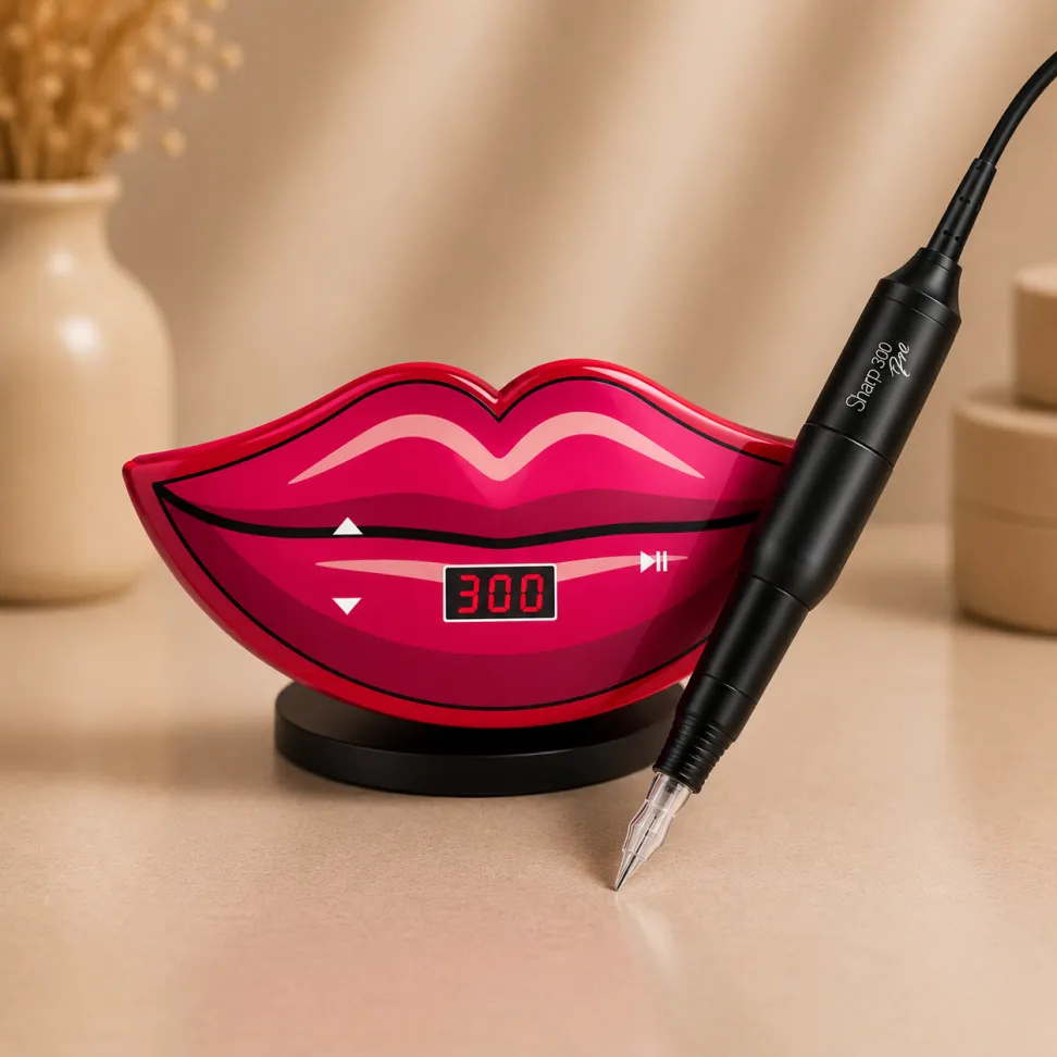 Dermografo Dermocamp Kiss Pink + Sharp 300 Pro Black - #1