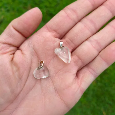 Pingente Quartzo Cristal rolado