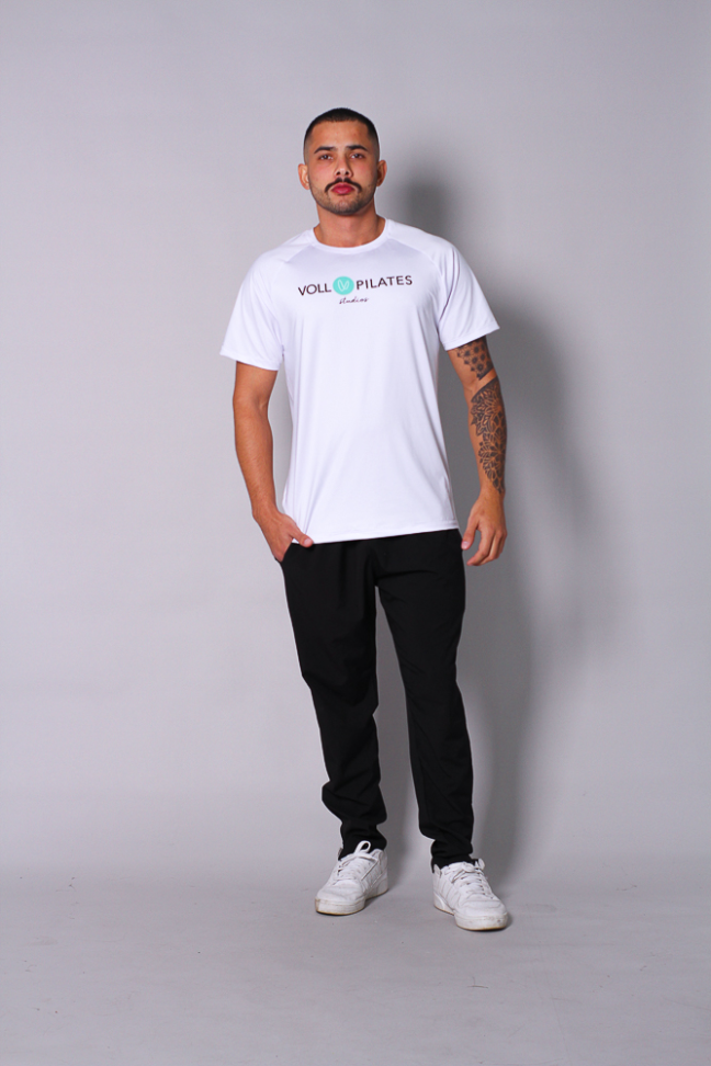 Camiseta Unisex Branca Voll Pilates - #4