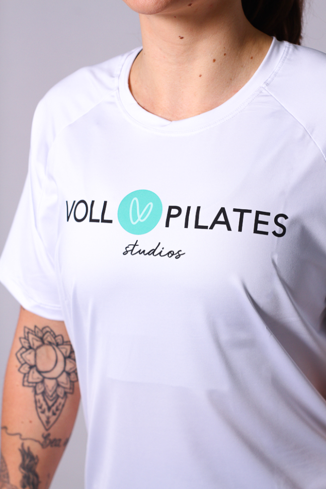Camiseta Unisex Branca Voll Pilates - #2