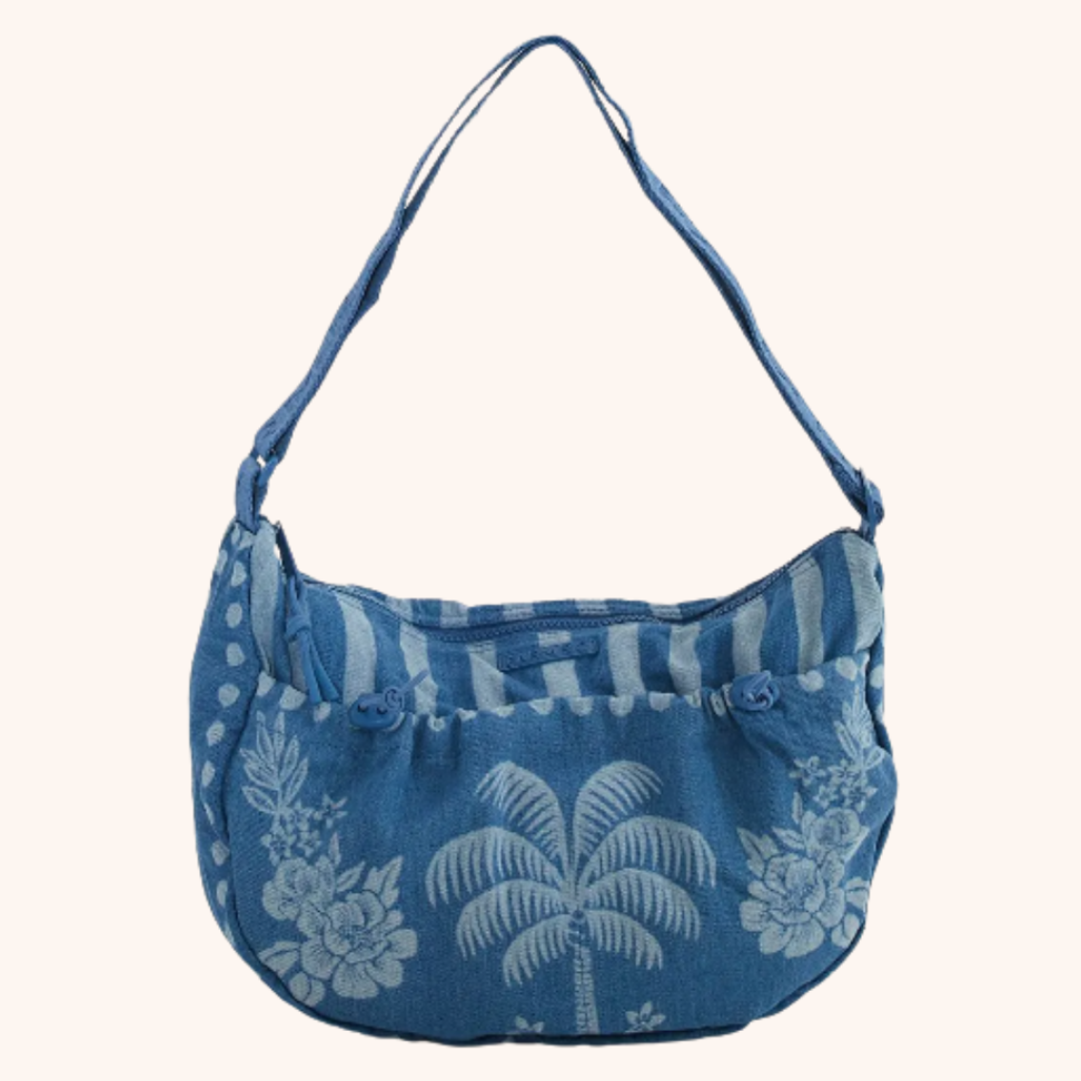 Bolsa Banana Lenço Tropical Grande