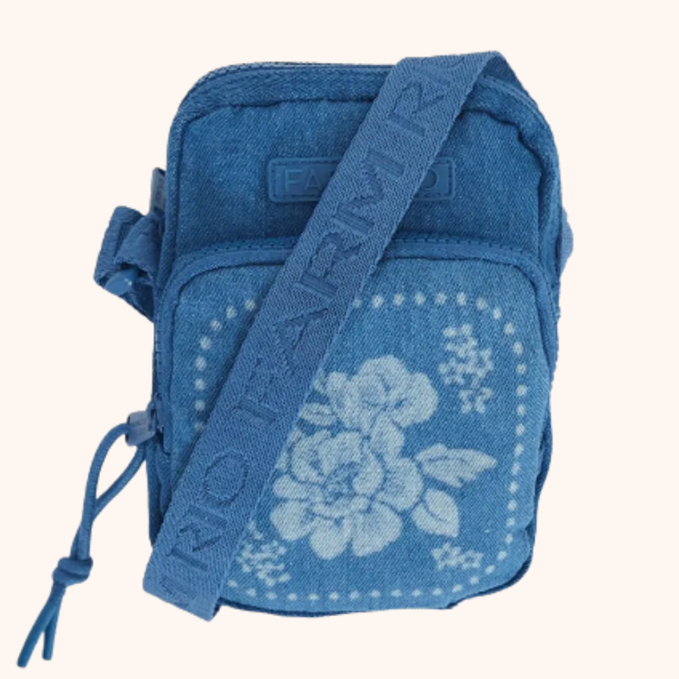Bolsa da Gema Jeans Lenço Tropical
