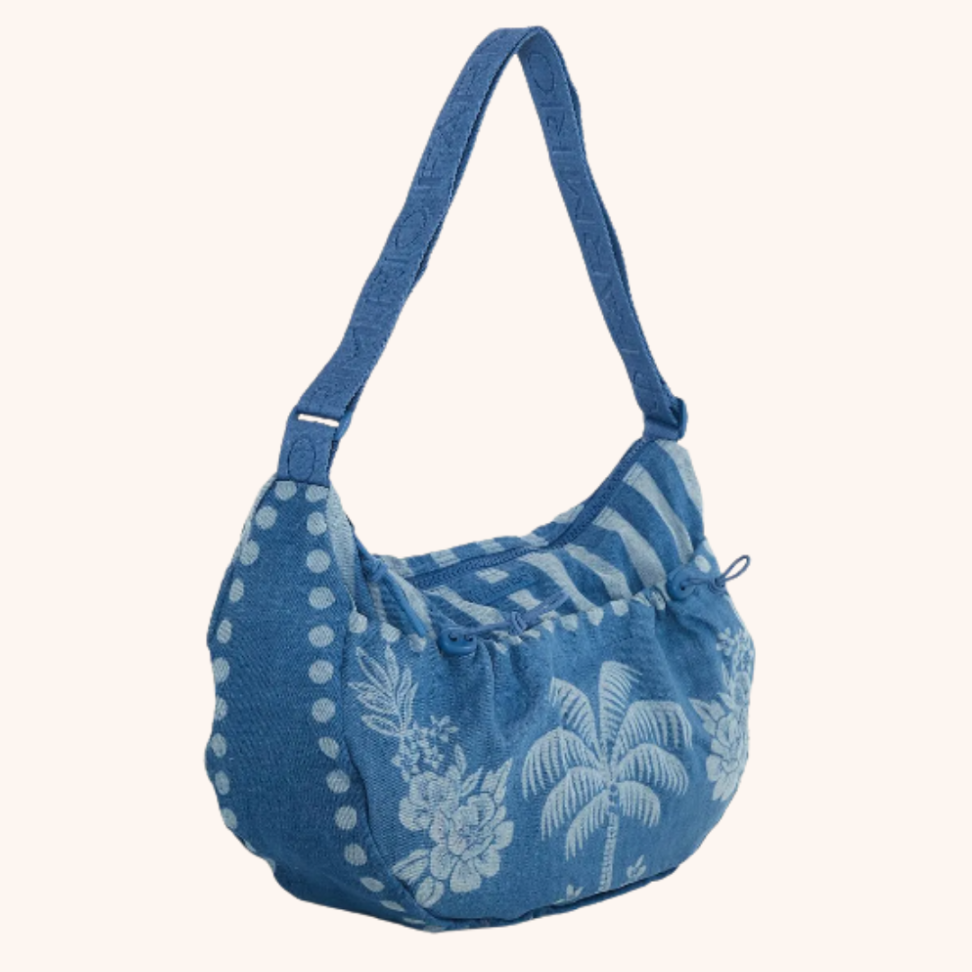 Bolsa Banana Lenço Tropical Grande