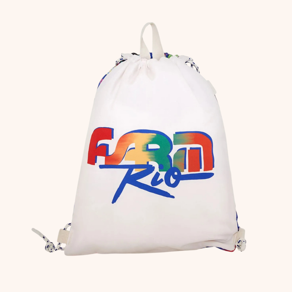 Bolsa Praiana Farm Rainbow x Patch Azul - #2