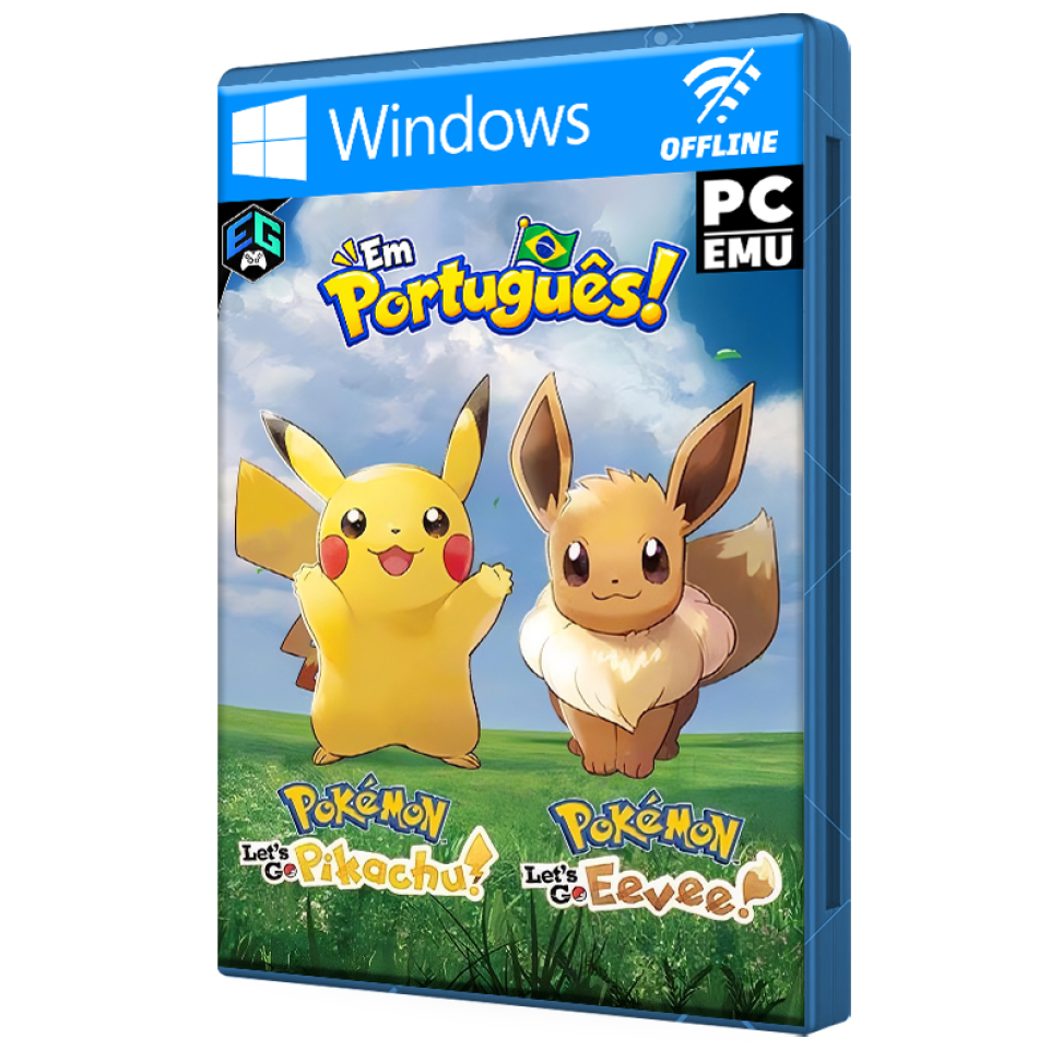 POKEMON LETS GO PIKACHU + POKEMON LETS GO EEVEE + TRADUÇÃO (PC-EMU)