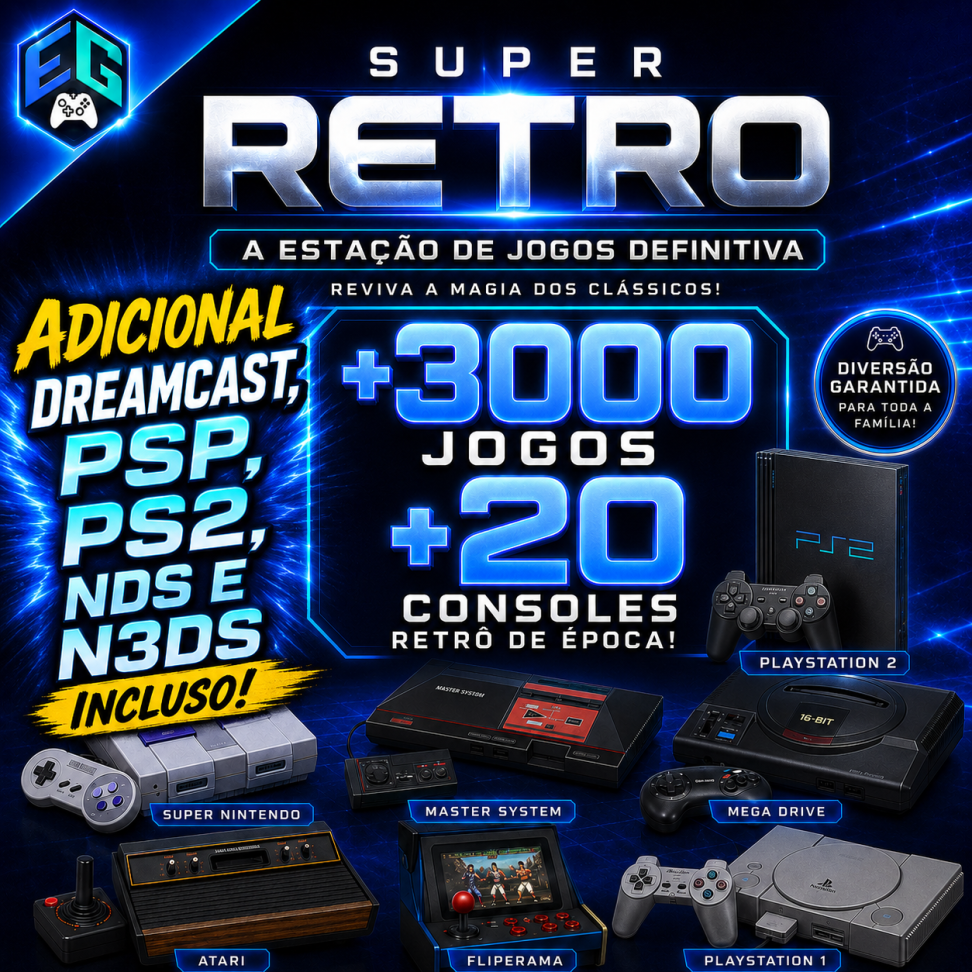 SUPER RETRÔ DELUXE | SUPER RETRO COMPLETO (+3500 JOGOS) | PC