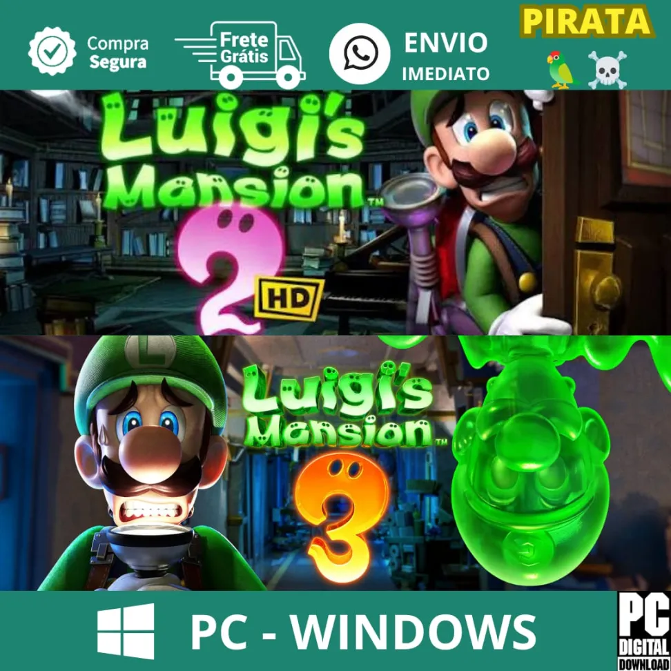 Luigis Mansion 2 + 3 - (Emulador de Switch) - SEM LAUNCHER