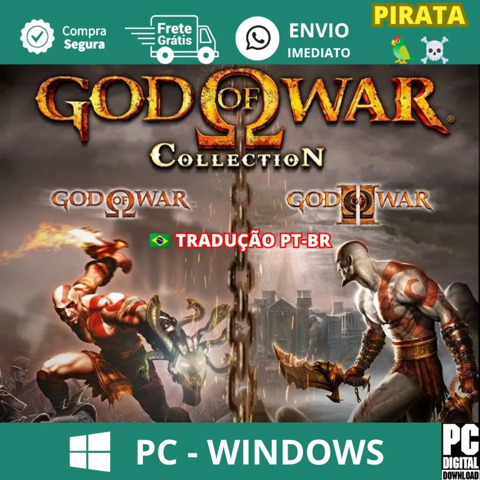 God of War 1 e 2 - (Emulador de PS3) - SEM LAUNCHER